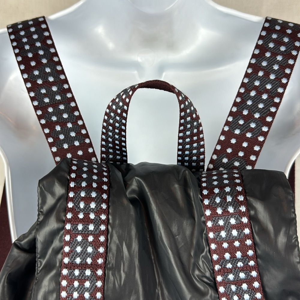 Harajuku lovers black nylon puffer backpack y2K polka dot - Picture 4 of 7